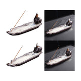 Maxbell Backflow Incense Cone Burner Waterfall Incense Cone Holder for Tabletop Elephant