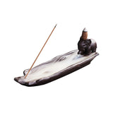Maxbell Backflow Incense Cone Burner Waterfall Incense Cone Holder for Tabletop Elephant