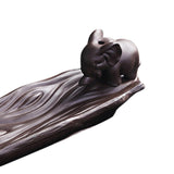 Maxbell Backflow Incense Cone Burner Waterfall Incense Cone Holder for Tabletop Elephant