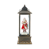Maxbell Rotating Lantern Glittering Christmas Music Box Crafts Decor White Snowman