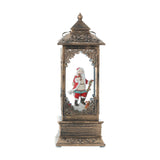 Maxbell Rotating Lantern Glittering Christmas Music Box Crafts Decor Cane Santa