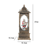 Maxbell Rotating Lantern Glittering Christmas Music Box Crafts Decor Cane Santa