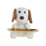 Maxbell Nordic Style Resin Jewelry Dish Trinket Dish Display Tray for Candy Bracelet Puppy