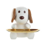 Maxbell Nordic Style Resin Jewelry Dish Trinket Dish Display Tray for Candy Bracelet Puppy