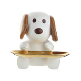 Maxbell Nordic Style Resin Jewelry Dish Trinket Dish Display Tray for Candy Bracelet Puppy