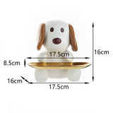 Maxbell Nordic Style Resin Jewelry Dish Trinket Dish Display Tray for Candy Bracelet Puppy