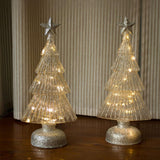 Maxbell Christmas Tree Night Light Ornament Xmas Tree for Party Festival Living Room White