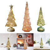 Maxbell Christmas Tree Night Light Ornament Xmas Tree for Party Festival Living Room White