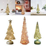 Maxbell Christmas Tree Night Light Ornament Xmas Tree for Party Festival Living Room White