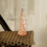 Maxbell Christmas Tree Night Light Ornament Xmas Tree for Party Festival Living Room Pink