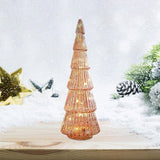 Maxbell Christmas Tree Night Light Ornament Xmas Tree for Party Festival Living Room Pink