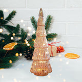 Maxbell Christmas Tree Night Light Ornament Xmas Tree for Party Festival Living Room Pink