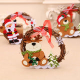 Maxbell 4x Christmas Wreaths Wall Hanging for Festival Indoor Outdoor Decoration