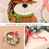 Maxbell 4x Christmas Wreaths Wall Hanging for Festival Indoor Outdoor Decoration