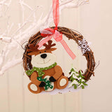 Maxbell 4x Christmas Wreaths Wall Hanging for Festival Indoor Outdoor Decoration