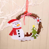 Maxbell 4x Christmas Wreaths Wall Hanging for Festival Indoor Outdoor Decoration