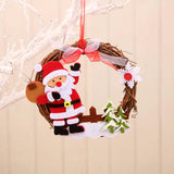 Maxbell 4x Christmas Wreaths Wall Hanging for Festival Indoor Outdoor Decoration