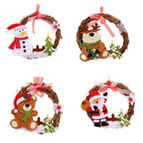 Maxbell 4x Christmas Wreaths Wall Hanging for Festival Indoor Outdoor Decoration