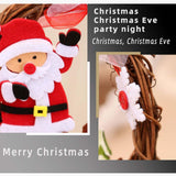 Maxbell 4x Christmas Wreaths Wall Hanging for Festival Indoor Outdoor Decoration