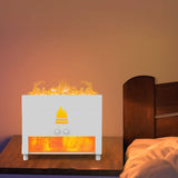 Maxbell Maxbell Air Humidifier USB with Realistic Flame mist Silent Home White