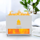 Maxbell Maxbell Air Humidifier USB with Realistic Flame mist Silent Home White