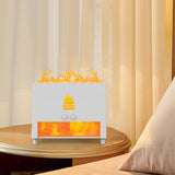 Maxbell Maxbell Air Humidifier USB with Realistic Flame mist Silent Home White