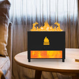Maxbell Maxbell Air Humidifier USB with Realistic Flame mist Silent Home Black