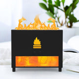 Maxbell Maxbell Air Humidifier USB with Realistic Flame mist Silent Home Black