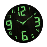Maxbell Luminous Wall Clock Night Lights 12''/30cm Creative for Home Bedroom