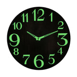 Maxbell Luminous Wall Clock Night Lights 12''/30cm Creative for Home Bedroom