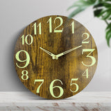Maxbell Luminous Wall Clock Night Lights 12''/30cm Creative for Home Bedroom