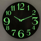 Maxbell Luminous Wall Clock Night Lights 12''/30cm Creative for Home Bedroom