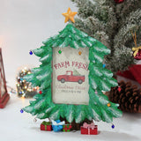 Maxbell Christmas Picture Frame Photo Holder Ornaments for Xmas Tree Decoration