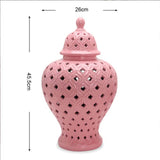 Maxbell Maxbell Modern Ginger Jar Flowerpot Container Vase for Home Dining Table Decoration