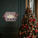 Maxbell Window Hanging Sign Pendant Christmas LED Lights Plaque for Indoor Farmhouse 30x17.5x2.4cm StyleA