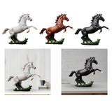 Maxbell Standing Horse Statue Decorative Sculpture Housewarming Gift Crafts Figurine White