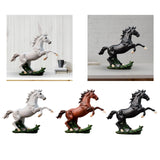 Maxbell Standing Horse Statue Decorative Sculpture Housewarming Gift Crafts Figurine White