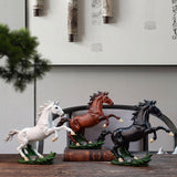Maxbell Standing Horse Statue Decorative Sculpture Housewarming Gift Crafts Figurine White