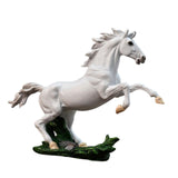 Maxbell Standing Horse Statue Decorative Sculpture Housewarming Gift Crafts Figurine White