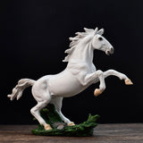 Maxbell Standing Horse Statue Decorative Sculpture Housewarming Gift Crafts Figurine White