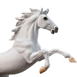 Maxbell Standing Horse Statue Decorative Sculpture Housewarming Gift Crafts Figurine White