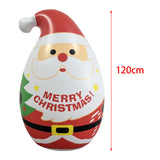 Maxbell Inflatable Christmas Santa Claus Tumbler Toy for Indoor Patio Decoration
