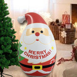 Maxbell Inflatable Christmas Santa Claus Tumbler Toy for Indoor Patio Decoration