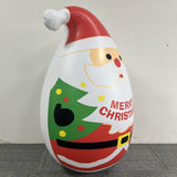 Maxbell Inflatable Christmas Santa Claus Tumbler Toy for Indoor Patio Decoration