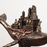 Maxbell Steampunk Flying Fish Boat Statue Collectible for Home Decoration Gift
