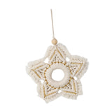 Maxbell Woven Christmas Hanging Ornament Star Decoration Snowflake for New Year