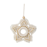Maxbell Woven Christmas Hanging Ornament Star Decoration Snowflake for New Year