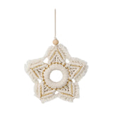 Maxbell Woven Christmas Hanging Ornament Star Decoration Snowflake for New Year