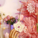 Maxbell Woven Christmas Hanging Ornament Star Decoration Snowflake for New Year