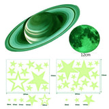 Maxbell 3D Glowing In The Dark Stars Wall Stickers Luminous Wall Decals DIY Bedroom 17cmx37cmx2cm